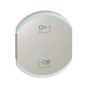 Enjoliveur double Céliane éclairage 2 pictogrammes - titane|Legrand-LEG068444