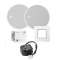 Module recepteur audio Bluetooth blanc avec 2 H.P blanc 5'