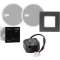 Module recepteur audio Bluetooth noir avec 2 H.P blanc 2,5'