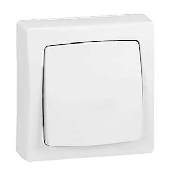 Interrupteur va-et-vient Appareillage saillie complet - blanc|Legrand-LEG086001