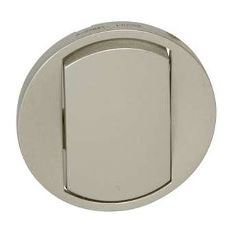 Enjoliveur large Céliane pour interrupteur, va-et-vient ou poussoir Soft -titane|Legrand-LEG068301