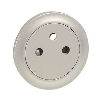 Enjoliveur Céliane pour prise de courant 2P+T Surface - finition titane|Legrand-LEG068411