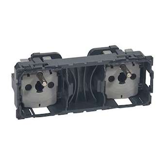 Prise de courant double 2P+T précâblée standard français Céliane|Legrand-LEG067124