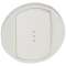 Enjoliveur large Céliane pour toutes commandes d'éclairage standard - Blanc