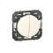 Double interrupteur ou va-et-vient dooxie 10AX 250V~ finition blanc
