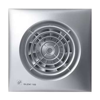 Aérateur, 95 m3/h, façade silver, hygro réglable, tempo réglable, D 100 mm|S&P France ( Unelvent )-UNE400010