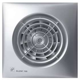 Aérateur, 95 m3/h, façade silver, hygro réglable, tempo réglable, D 100 mm|S&P France ( Unelvent )-UNE400010