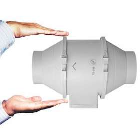 Ventilateur de conduit, 200/250 m3/h, 3 vitesses, raccordement D 100 mm|S&P France ( Unelvent )-UNE250777