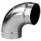 Coude mâle/mâle à 90DEG acier galvanisé diamètre de raccordement 125 mm