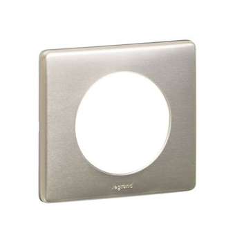 Plaque Céliane Métal 1 poste - finition Titane|Legrand-LEG068901