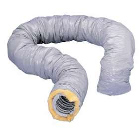 Gaine souple PVC renforcée, isolée 25 mm de verre, diamètre 80 mm, longueur 6 m|S&P France ( Unelvent )-UNE813600