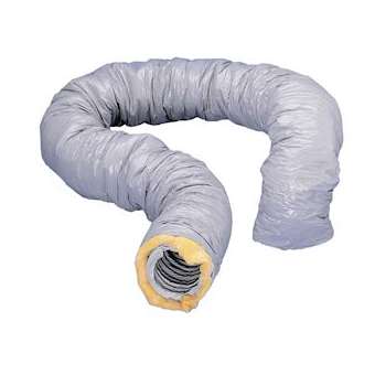 Gaine souple PVC renforcée, isolée 25 mm de verre, diamètre 125 mm, longueur 6 m|S&P France ( Unelvent )-UNE813601
