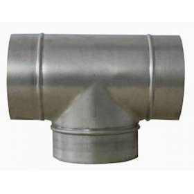 Té oblique à 45DEG en acier galvanisé, D 125/100 mm|S&P France ( Unelvent )-UNE864774
