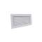 Grille de reprise porte-filtre aluminium blanc mate 400 x 200 mm - filtre inclus