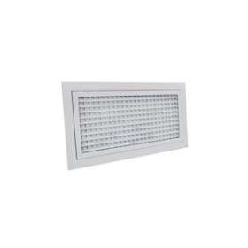 Grille de reprise porte-filtre aluminium blanc mate 400 x 200 mm - filtre inclus|Baillindustrie-BLLGRAB400X200