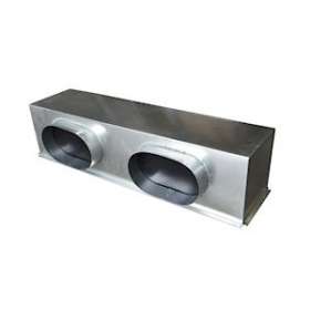 Plénum acier isolé avec piquages latéraux de 800 x 200 mm|Baillindustrie-BLLPLSACI800X200