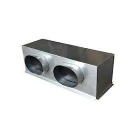 Plénum acier isolé avec piquages latéraux de 600 x 200 mm|Baillindustrie-BLLPLSACI600X200