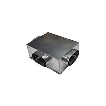 Plénum acier isolé piquages latéraux de 500x400 mm|Baillindustrie-BLLPLACI-LAT-ISO500X400