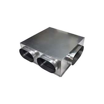 Plénum acier isolé piquages latéraux de 600x600 mm|Baillindustrie-BLLPLACI-LAT-ISO600X600