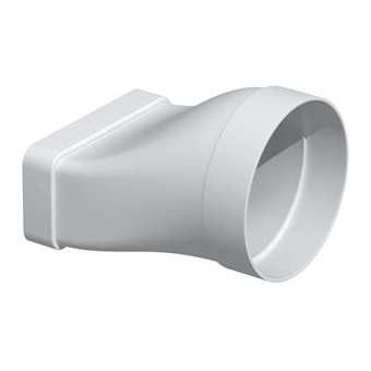 Manchon mixte PVC, rectangulaire 55 x 220 mm/circulaire D 125 mm, gamme TUBPLA|S&P France ( Unelvent )-UNE833639
