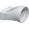 Manchon mixte PVC, rectangulaire 55 x 220 mm/circulaire D 125 mm, gamme TUBPLA