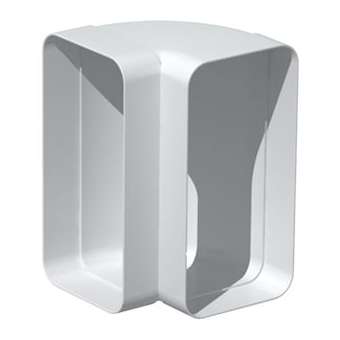 Coude 90DEG vertical PVC rigide, rectangulaire 55 x 220 mm, gamme TUBPLA|S&P France ( Unelvent )-UNE833638