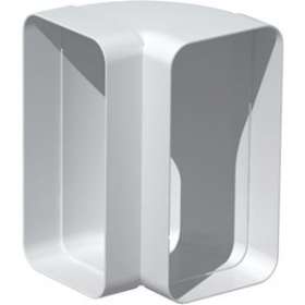 Coude 90DEG vertical PVC rigide, rectangulaire 55 x 220 mm, gamme TUBPLA|S&P France ( Unelvent )-UNE833638