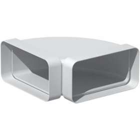 Coude 90DEG horizontal PVC rigide, rectangulaire 55 x 220 mm, gamme TUBPLA|S&P France ( Unelvent )-UNE833637