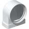 Coude mixte PVC Rigide section rectangulaire 55 x 110|S&P France ( Unelvent )-UNE833644