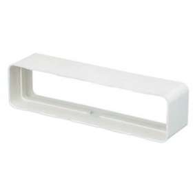 Rd 55 x 110 - raccord droit rectangulaire plastique rigide section 55 x 110|Atlantic clim ventil-ELG460001