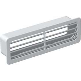 Grille extérieure PVC rigide, rectangulaire 55 x 220 mm, gamme TUBPLA|S&P France ( Unelvent )-UNE833641