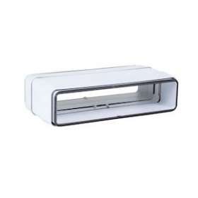 Rd 55 x 110 j - raccord droit rectangulaire plastique rigide avec joint 55 x 110|Atlantic clim ventil-ELG460050