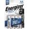 Pile Ultimate Lithium AA x 4 pour une haute puissance longue duree