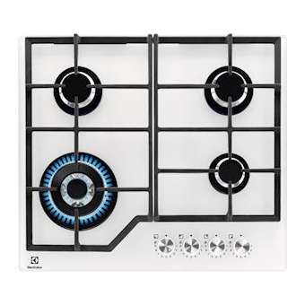 série 600 PRO GasOnGlass line table 590mm dessus verre 4 foyers gaz blanc|Electrolux encastrable-A6TKGG64362W