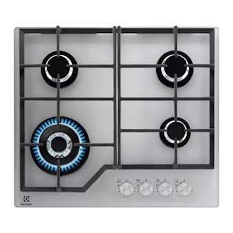 série 600 PRO GasOnGlass line table 590mm dessus verre 4 foyers gaz silver|Electrolux encastrable-A6TKGG64362S