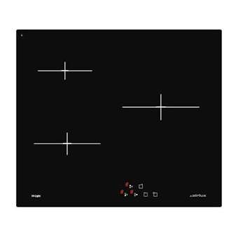 Table vitrocéramique 60 cm - 3 Hi-Light - 5,3kW - Commandes sensitives frontales|Airlux-ALXATHD63BK