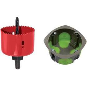 Pack de 100 boîtes simples d'appareillage R'Box D 67 m 1 poste et scie cloche 6|Bizline-BIZ500100