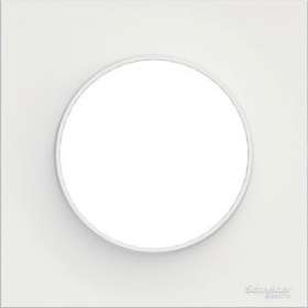 Odace Styl, plaque Blanc 1 poste|Schneider Electric-SCHS520702