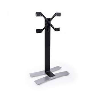 WIIL - 1400XL Noir colonne TV mobile, gestion des câbles incluse|Erard-EAD039050