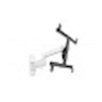 EXO 400TW3 support mural alu inclinable orientable - Déport 538mm 2 bras - blanc|Erard-EAD048341