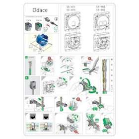 Odace, prise RJ45 Blanc, grade 1 (téléphone) cat. 5 UTP, à vis|Schneider Electric-SCHS520471