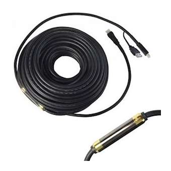Cordon HDMI A M/M - FLEX Amplifié - Full HD 1080p - Bloc d'alim 5V - OR - 35m|Erard-EAD726838