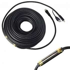 Cordon HDMI A M/M - FLEX Amplifié - Full HD 1080p - Bloc d'alim 5V - OR - 35m|Erard-EAD726838