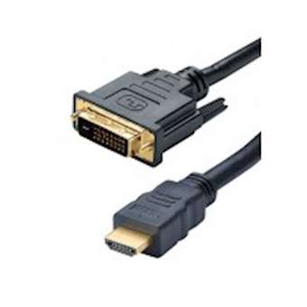 Cordon HDMI A M / DVI-D M - Full HD 1080p - bidirectionnel - OR - 10m|Erard-EAD7842