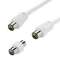 Cordon TV 9.52 mm M/F + adaptateur TV 9.52 mm M/M - nickel - 3m
