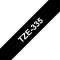 Ruban TZe335, 12mm Blanc sur fond Noir, Laminé, 8M