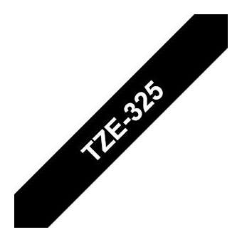 Ruban TZe325, 9mm Blanc sur fond Noir, Laminé, 8M|Brother france-BRTTZE325