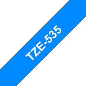 Ruban TZe535, 12mm Blanc sur fond Bleu, Laminé, 8M|Brother france-BRTTZE535