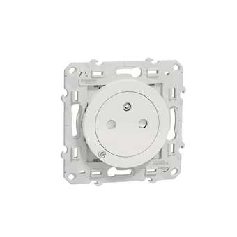 Odace - prise de courant 2P+T affleurante - connexion rapide, Antibacterien|Schneider Electric-SCHS500052