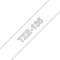 Ruban TZe135, 12mm Blanc sur fond Transparent, Laminé, 8M